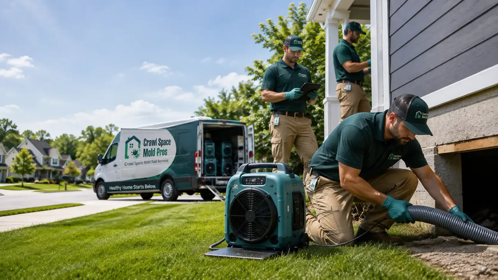 Crawl Space Mold Removal in Prairie View, KS